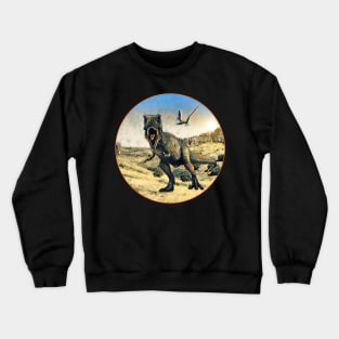 The Tyrannosaurus Rex in old time Crewneck Sweatshirt